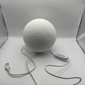 Textured Sphere Lunar Night Light, Usb Powered Desk Ambient Lamp With Adjustable Lighting Modes For Cosmic Interior Ornament