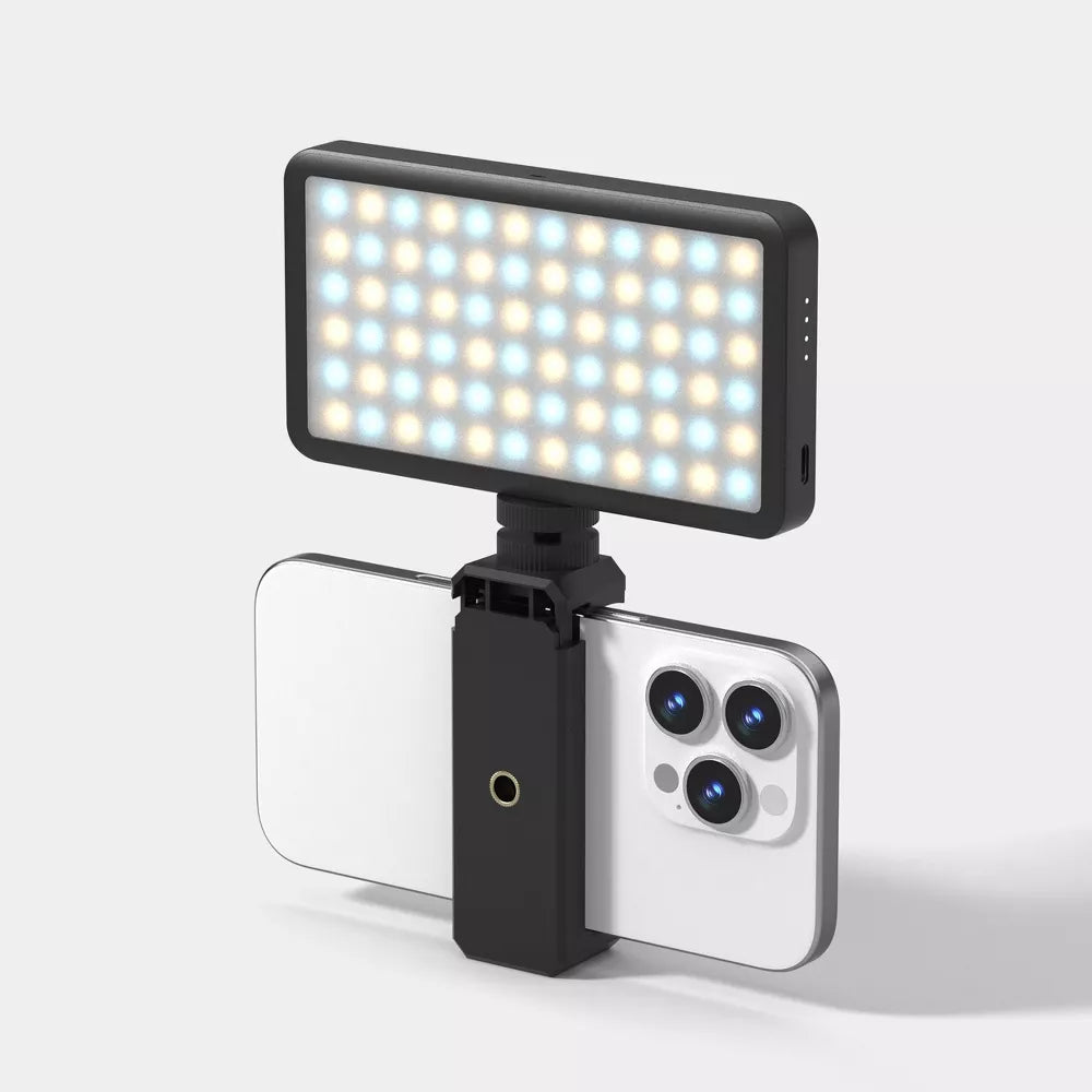 Phone Mounted Portable LED Video Light
