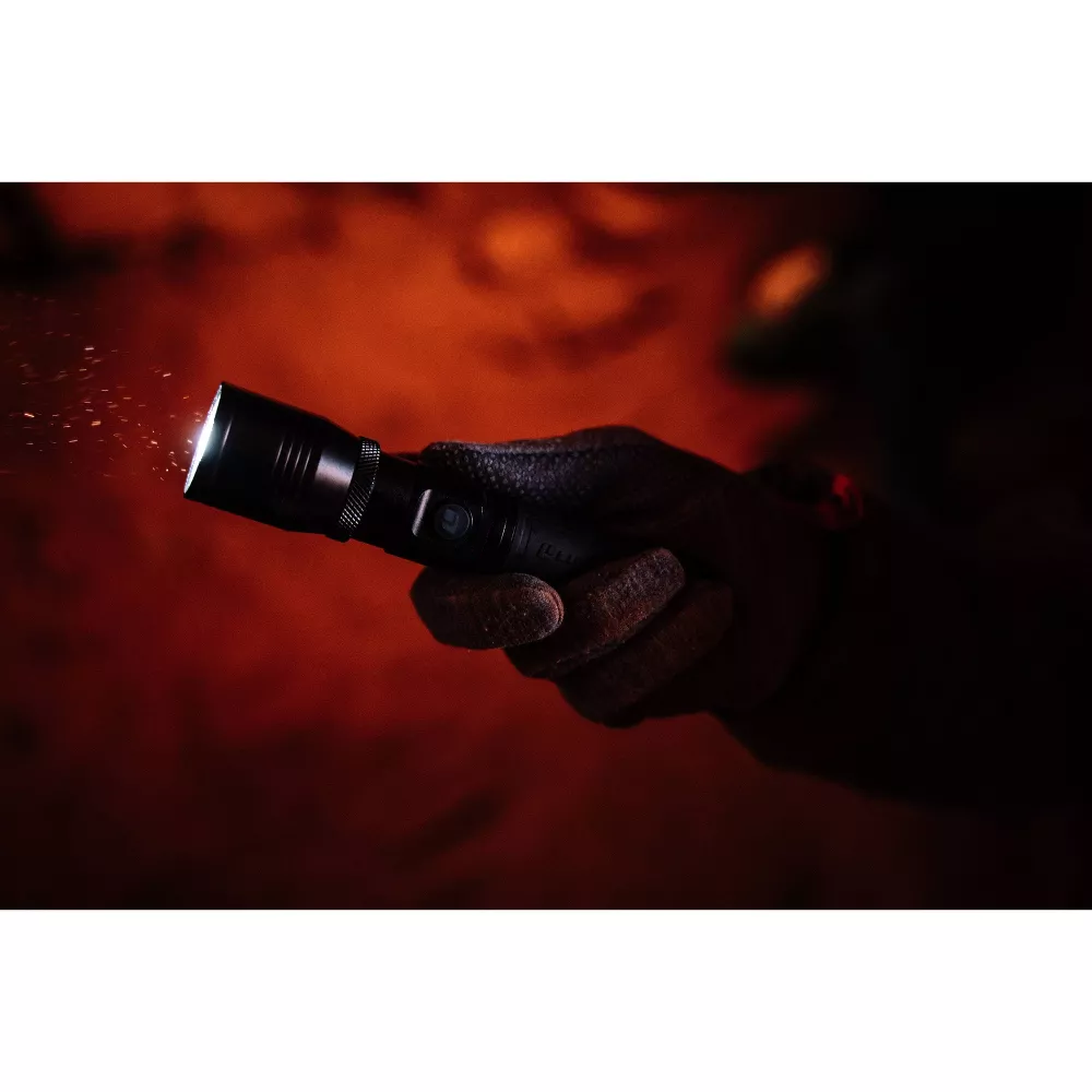 Compact USB Rechargeable Adjustable Focus Flashlight