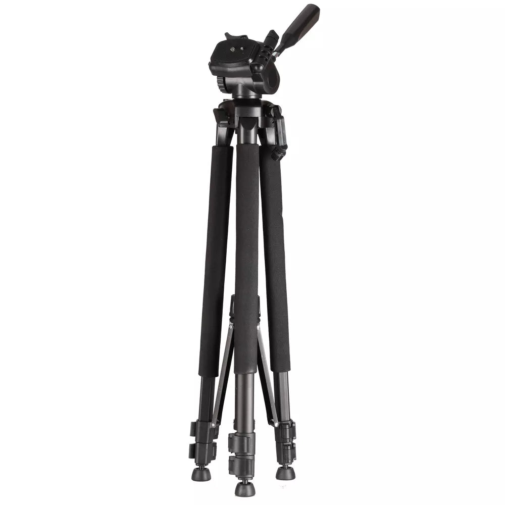 66 Inch Heavy Duty Camera Tripod with 3-Way Panhead and Quick Release Plate